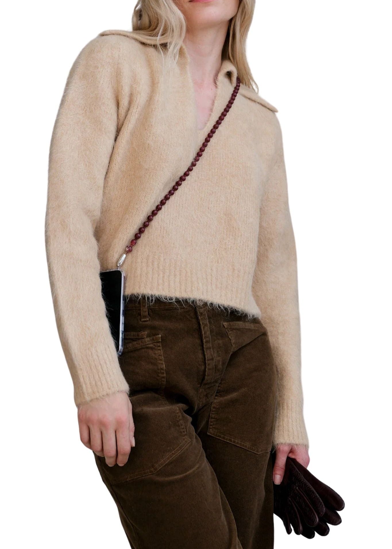 Ossa Wood Crossbody - Vermillion