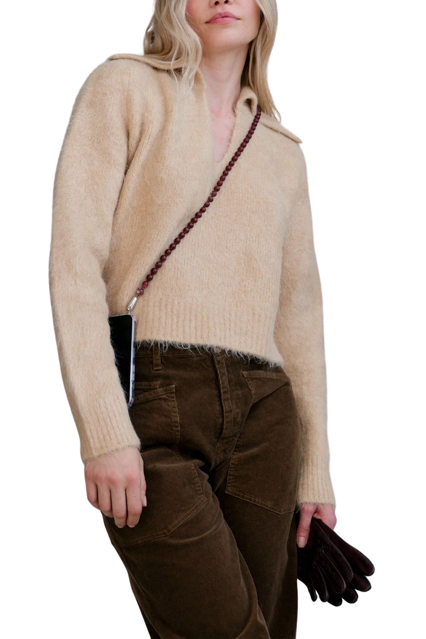 Ossa Wood Crossbody - Vermillion