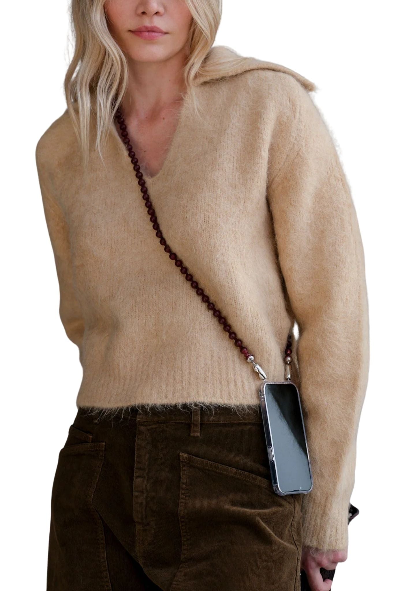 Ossa Wood Crossbody - Vermillion