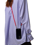 Ossa Wood Crossbody - Vermillion