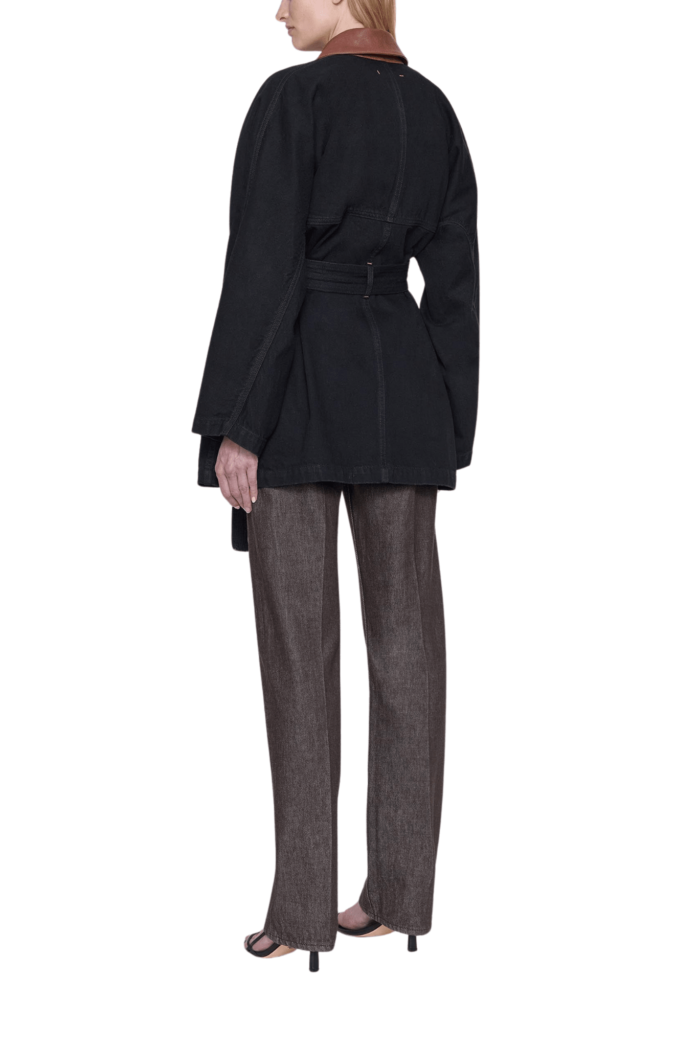 Ossou Sweep Coat - Vermillion