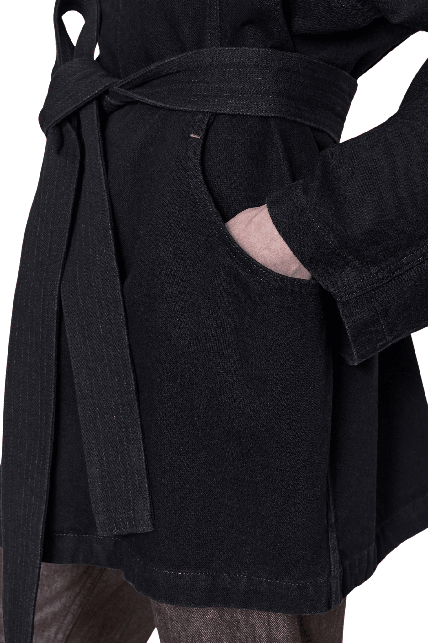 Ossou Sweep Coat - Vermillion