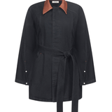 Ossou Sweep Coat - Vermillion