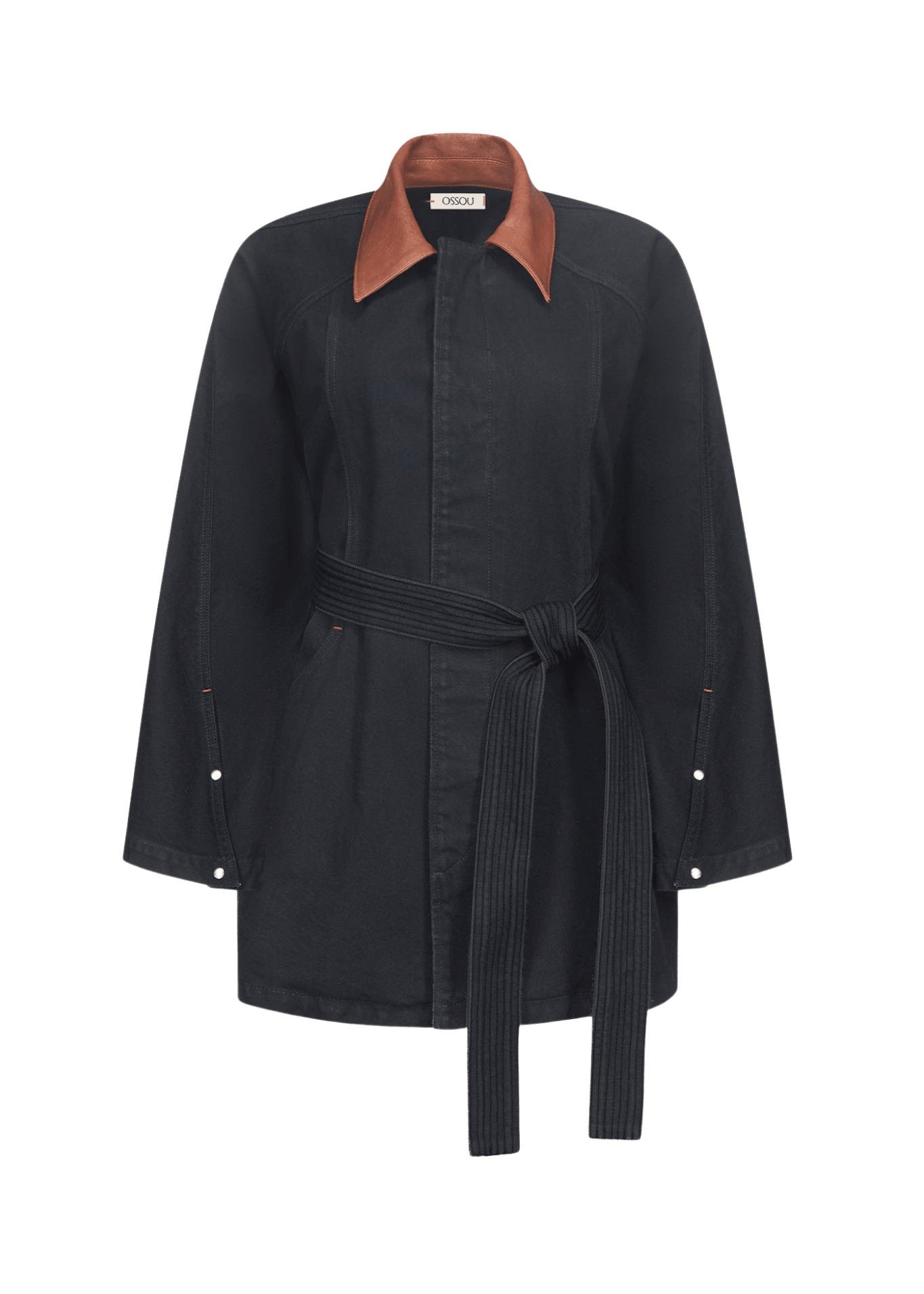 Ossou Sweep Coat - Vermillion