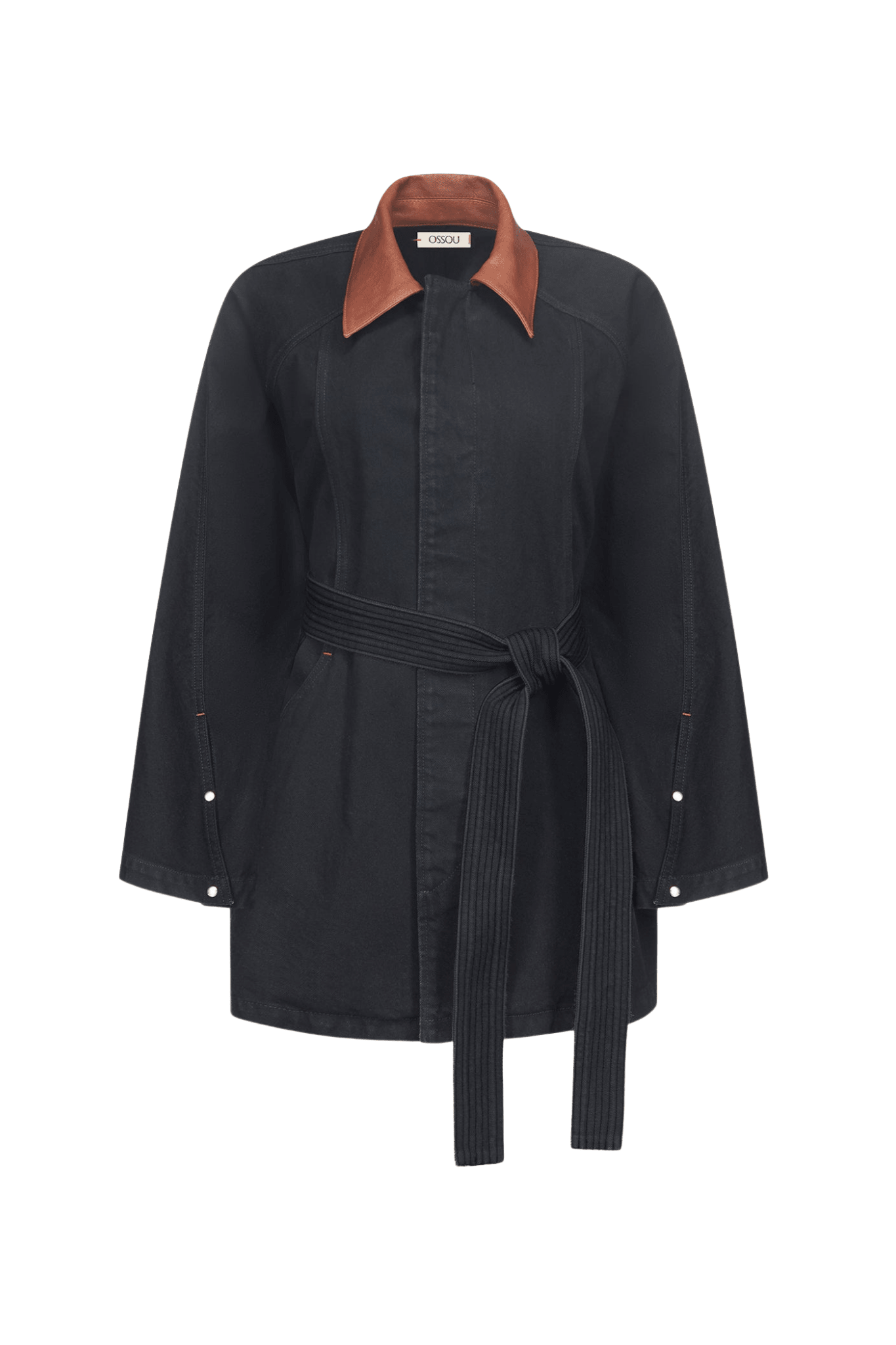 Ossou Sweep Coat - Vermillion