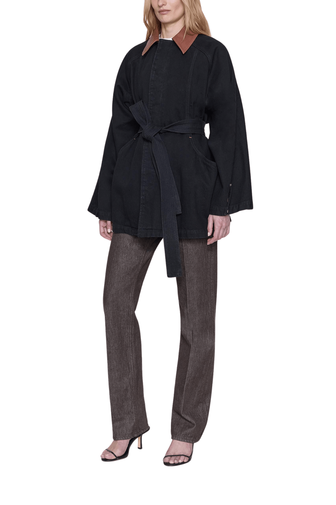 Ossou Sweep Coat - Vermillion