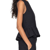 Sea Roni Solid Boat Neck Top
