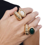Paola Sighinolfi Alice Ring Green - Vermillion