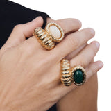 Paola Sighinolfi Alice Ring Green - Vermillion
