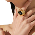 Paola Sighinolfi Amanda Ring Black - Vermillion