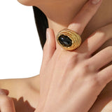 Paola Sighinolfi Amanda Ring Black - Vermillion