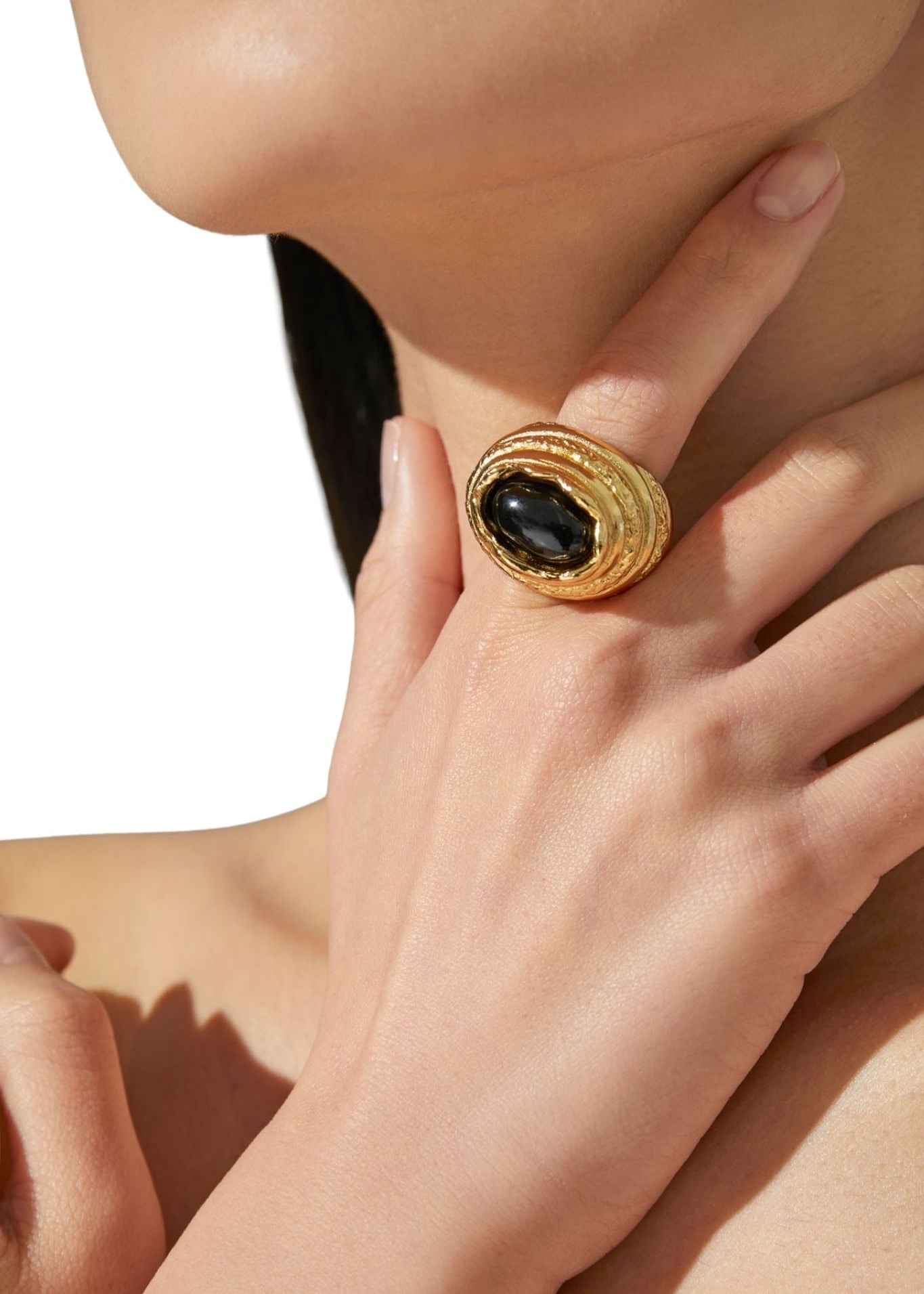 Paola Sighinolfi Amanda Ring Black - Vermillion