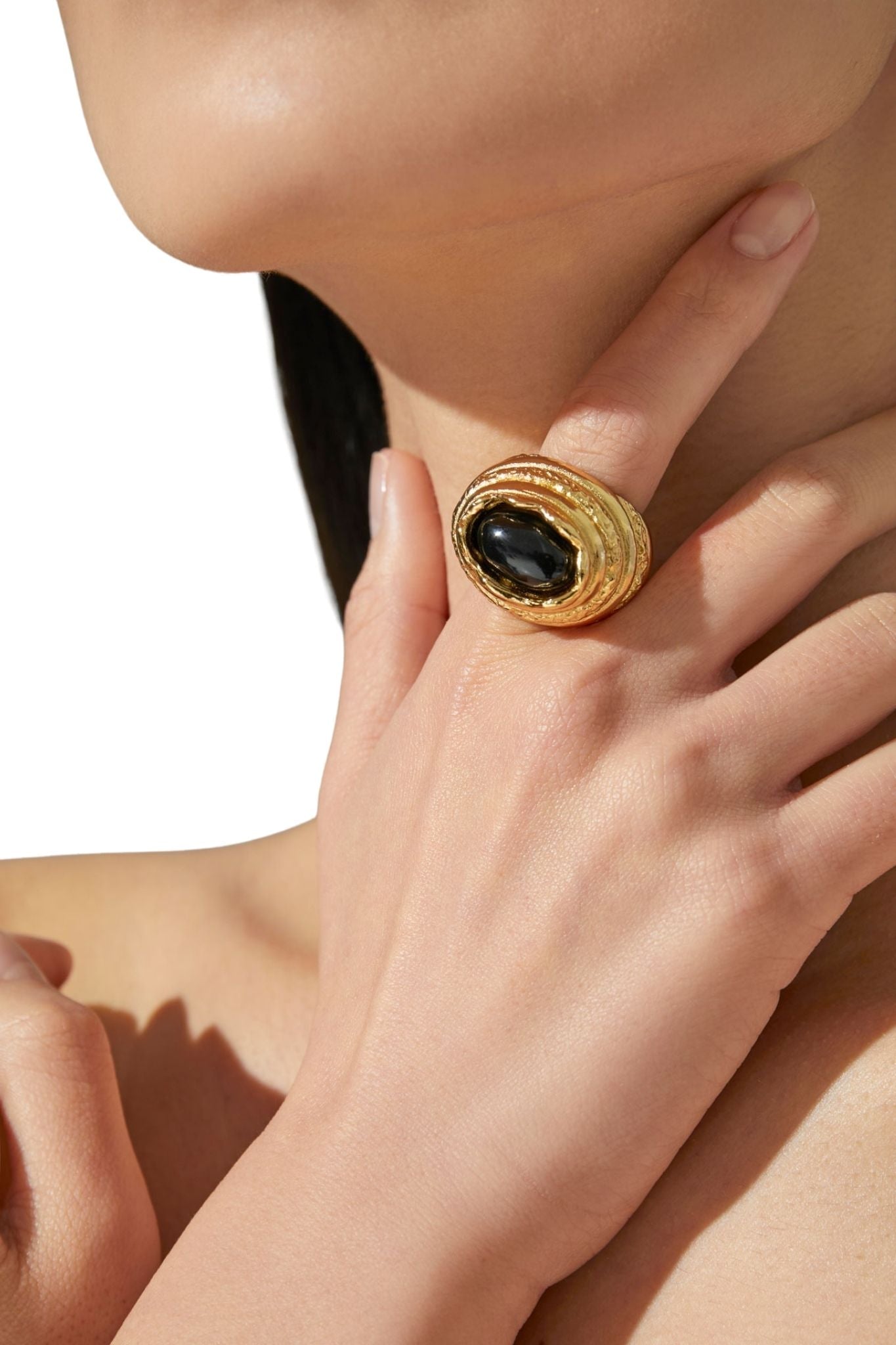 Paola Sighinolfi Amanda Ring Black - Vermillion
