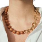 Paola Sighinolfi Kim Necklace Brown - Vermillion