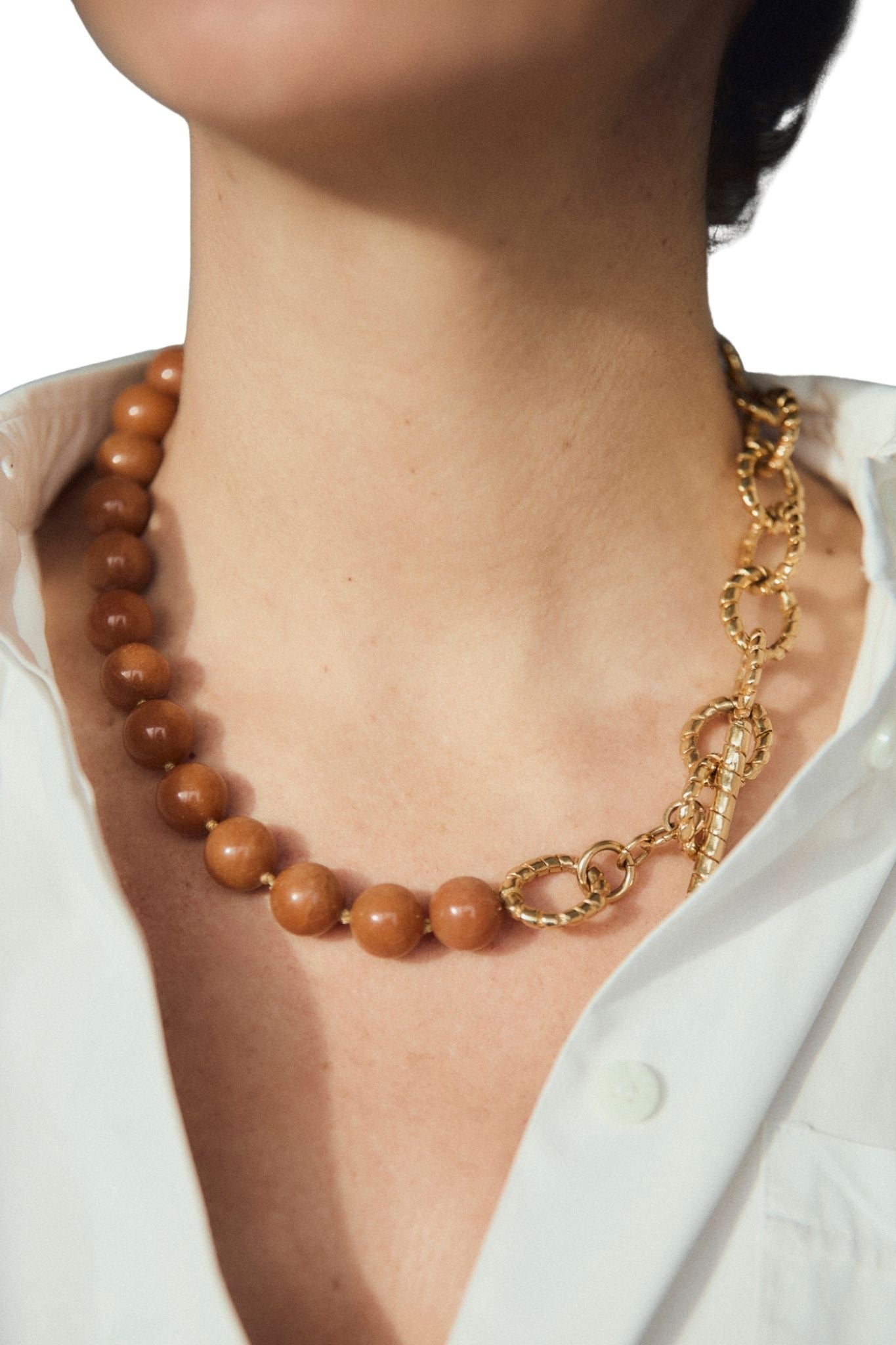 Paola Sighinolfi Kim Necklace Brown - Vermillion