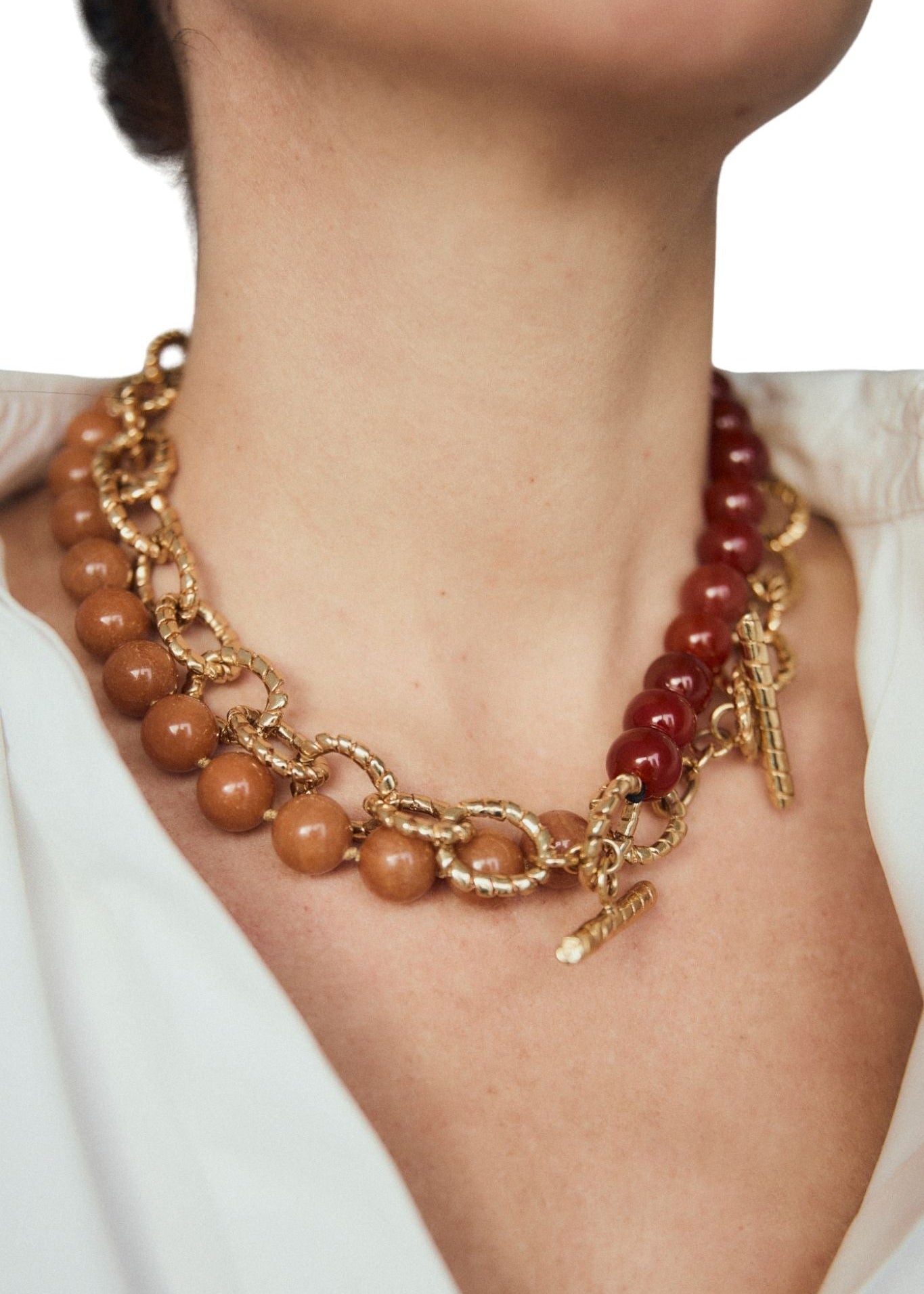 Paola Sighinolfi Kim Necklace Red Carnelian - Vermillion