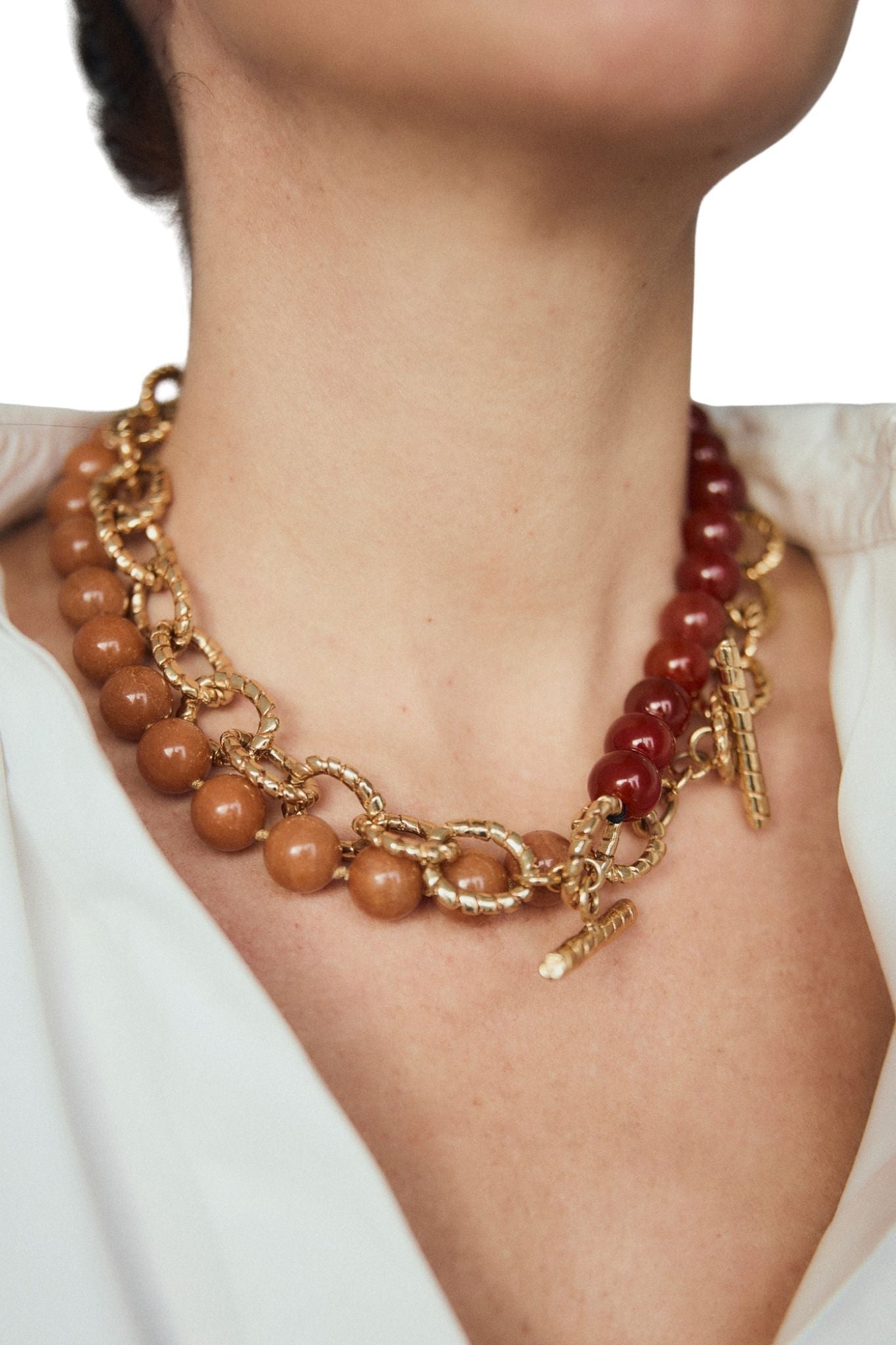 Paola Sighinolfi Kim Necklace Red Carnelian - Vermillion