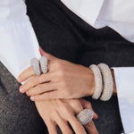 Paola Sighinolfi Royal Bracelet Rhodium - Vermillion