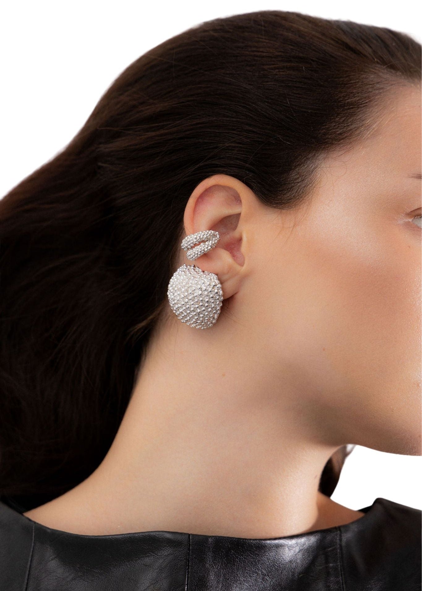 Paola Sighinolfi Simone Earcuff Rhodium - Vermillion