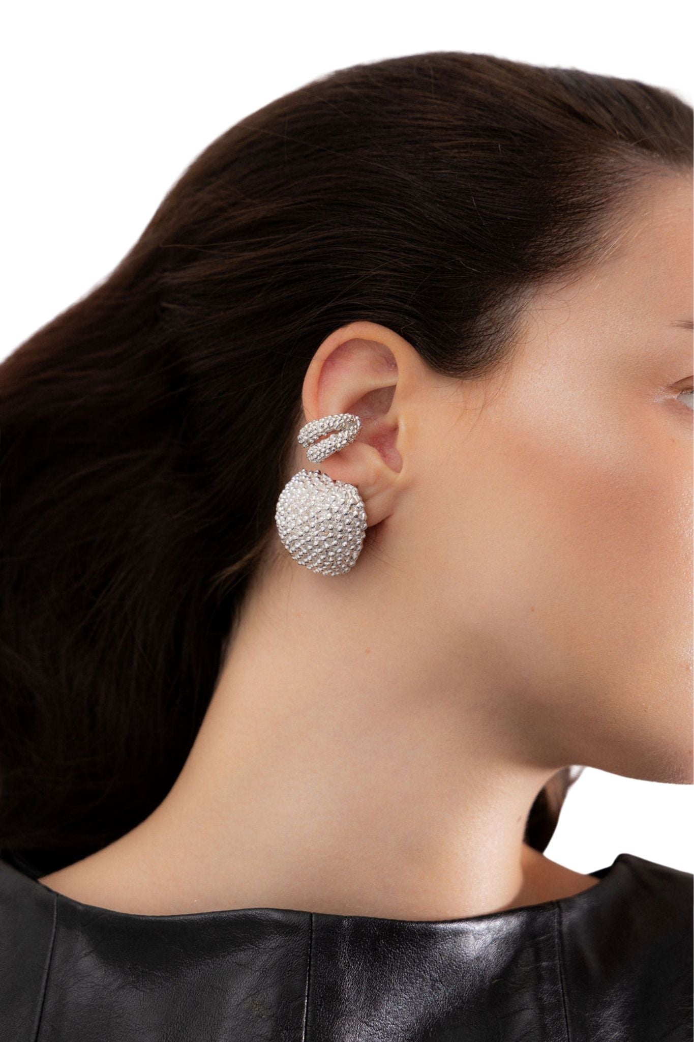 Paola Sighinolfi Simone Earcuff Rhodium - Vermillion