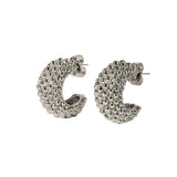 Paola Sighinolfi Simone Earrings Rhodium - Vermillion