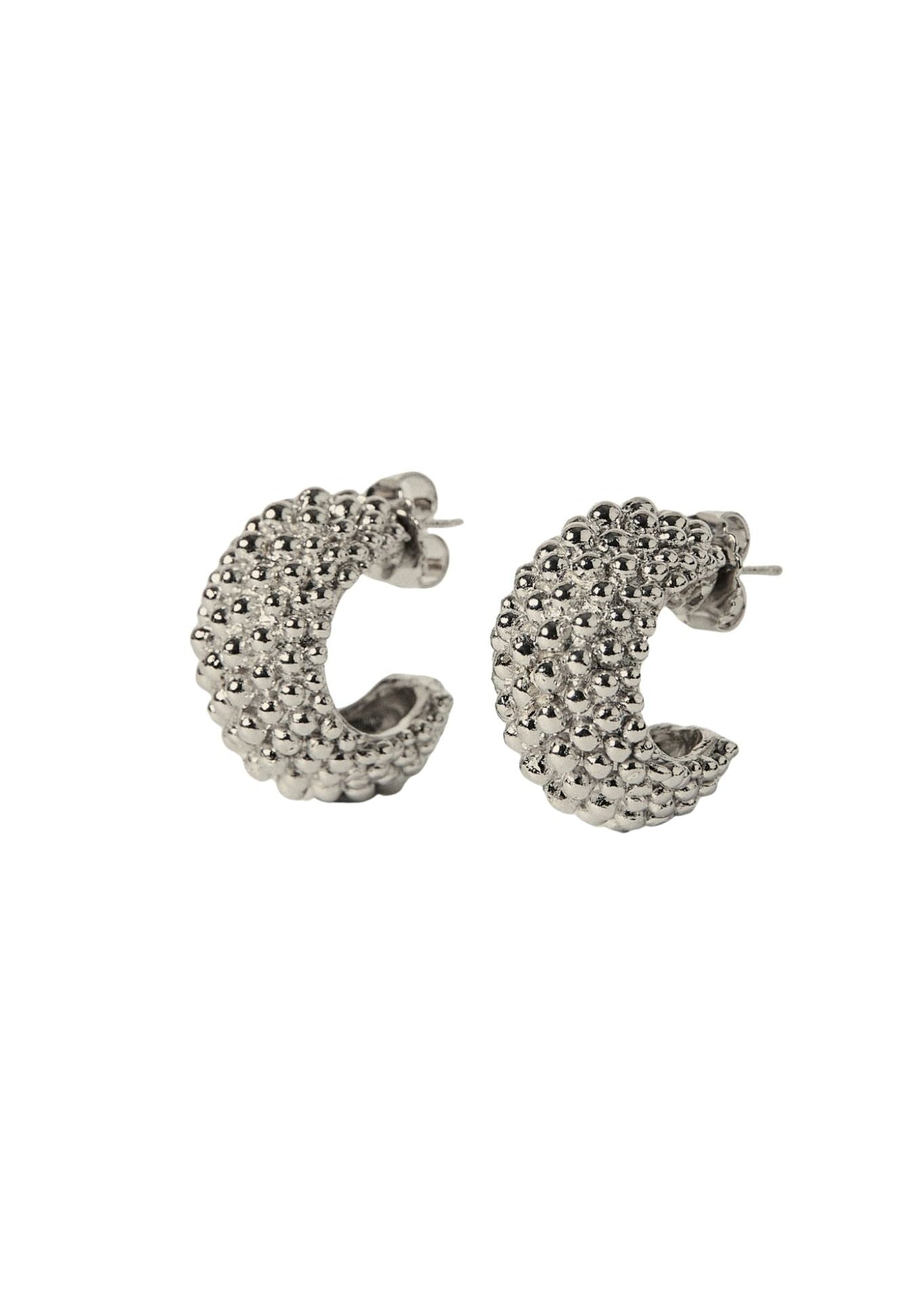 Paola Sighinolfi Simone Earrings Rhodium - Vermillion