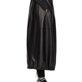Sea Caitlin Leather Midi Skirt