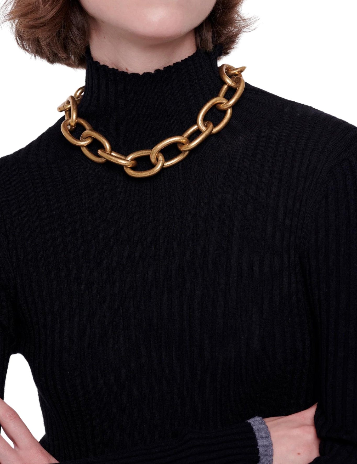 Plan C Chunky Chain Necklace - Vermillion