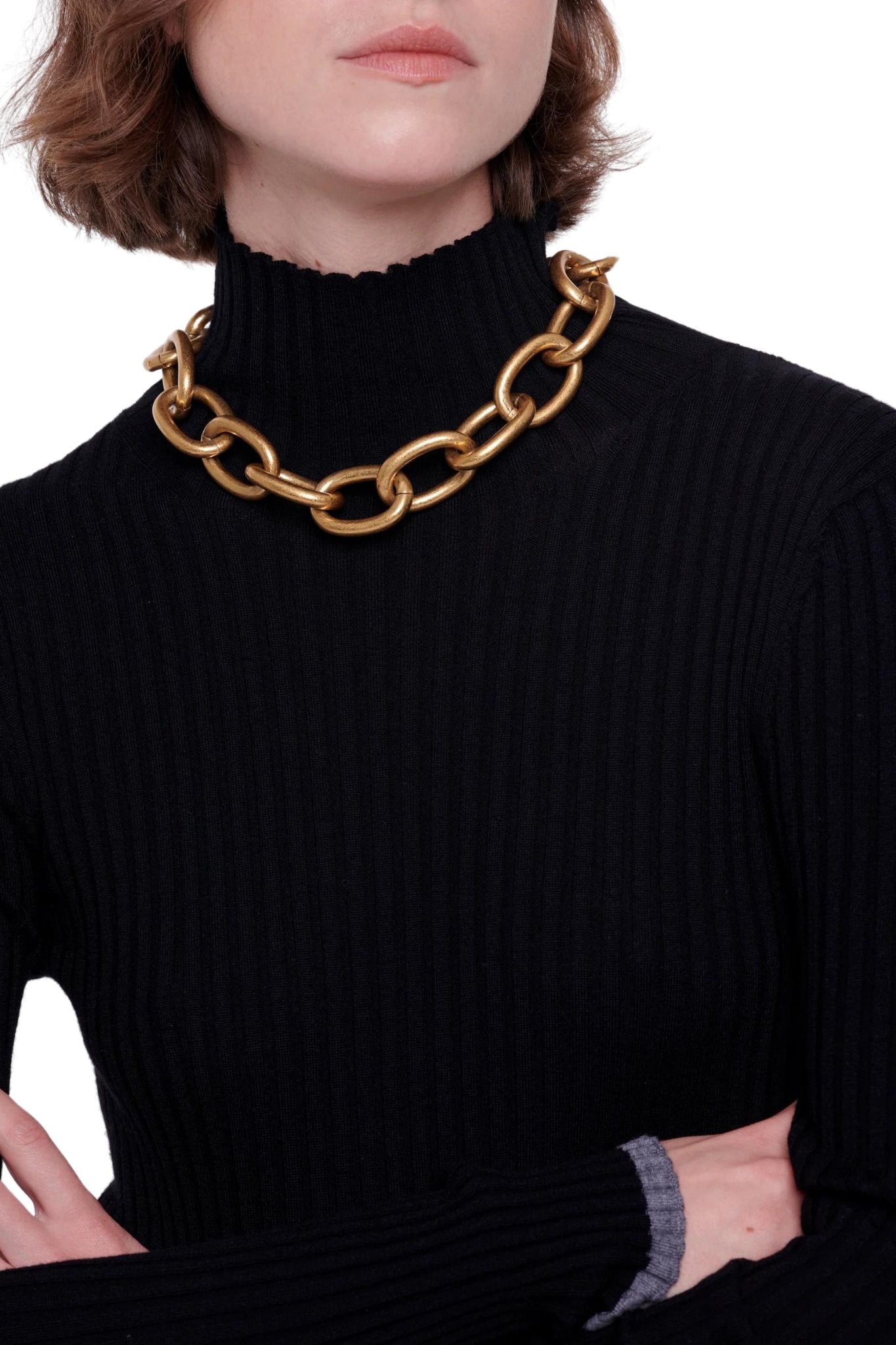 Plan C Chunky Chain Necklace - Vermillion