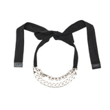 Plan C Double Chain Necklace w/Rib - Vermillion