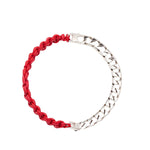 Plan C Flat C/Leather Cord Necklace - Vermillion