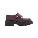 Plan C Loafer with Buckles - Vermillion