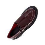 Plan C Loafer with Buckles - Vermillion