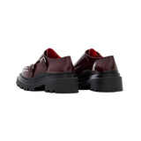 Plan C Loafer with Buckles - Vermillion