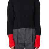 Plan C Long Sleeve Crew Neck Knit - Vermillion