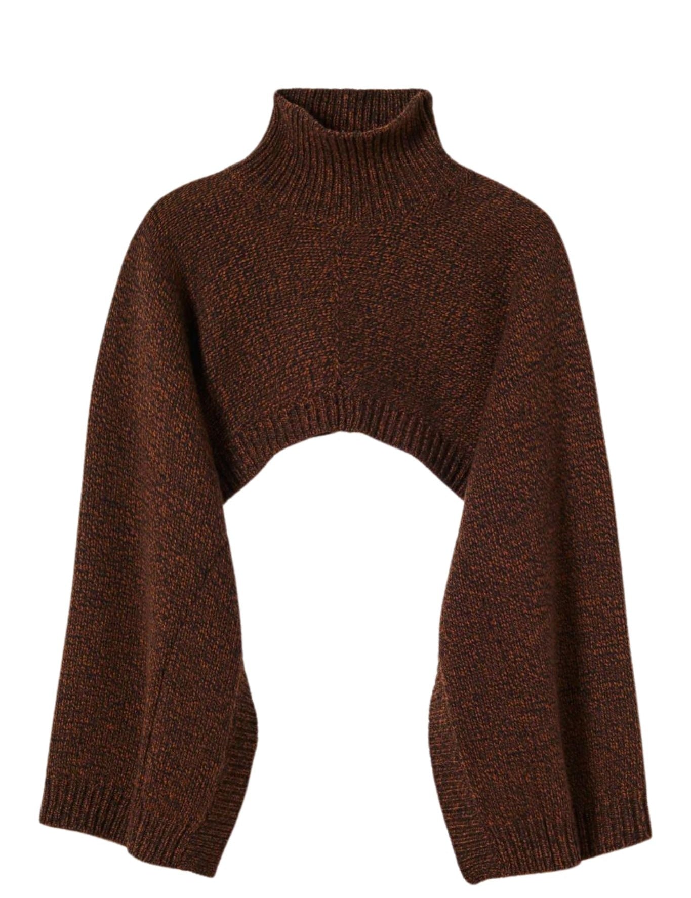 Plan C Long Sleeve Turtleneck Knit - Vermillion