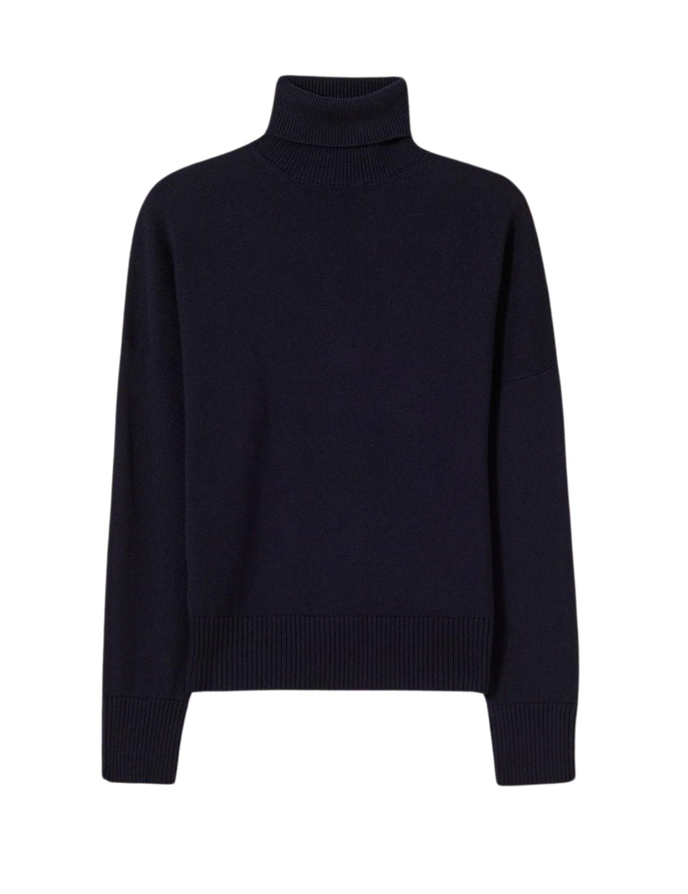 Plan C Long Sleeve Turtleneck Knit - Vermillion