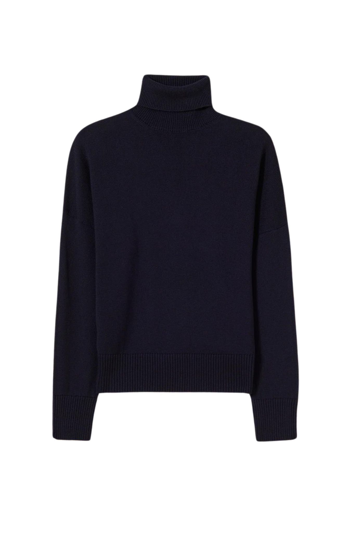 Plan C Long Sleeve Turtleneck Knit - Vermillion