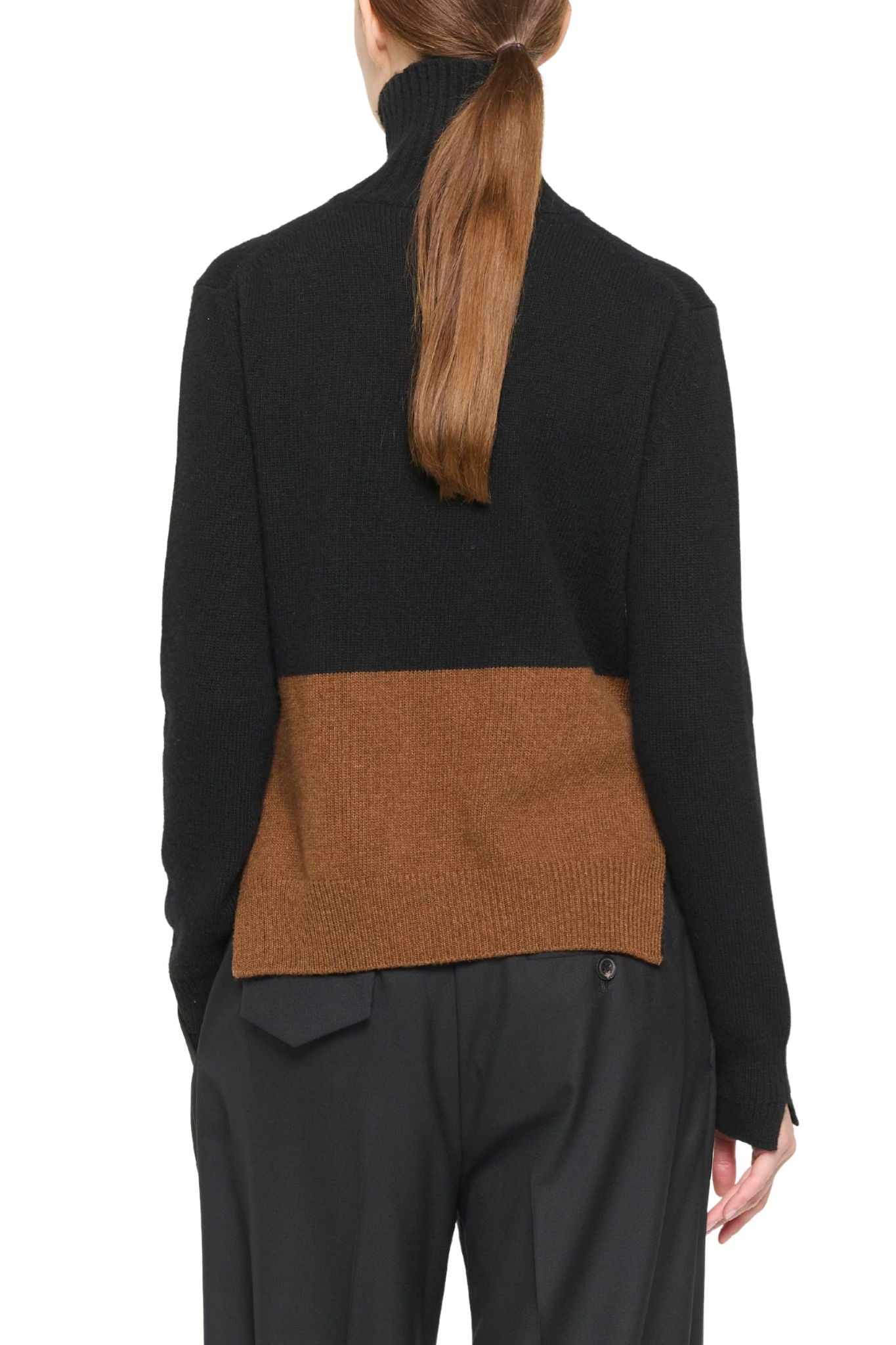 Plan C L/S Turtleneck Knit - Vermillion