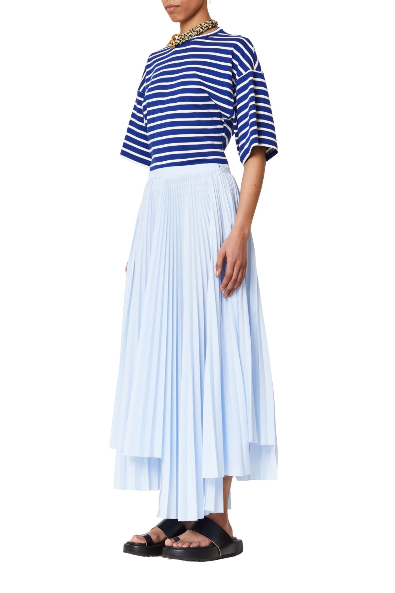 Plan C Pleated Skirt - Vermillion