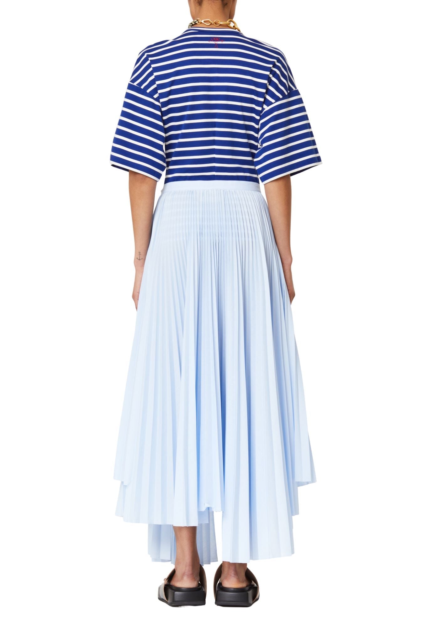 Plan C Pleated Skirt - Vermillion