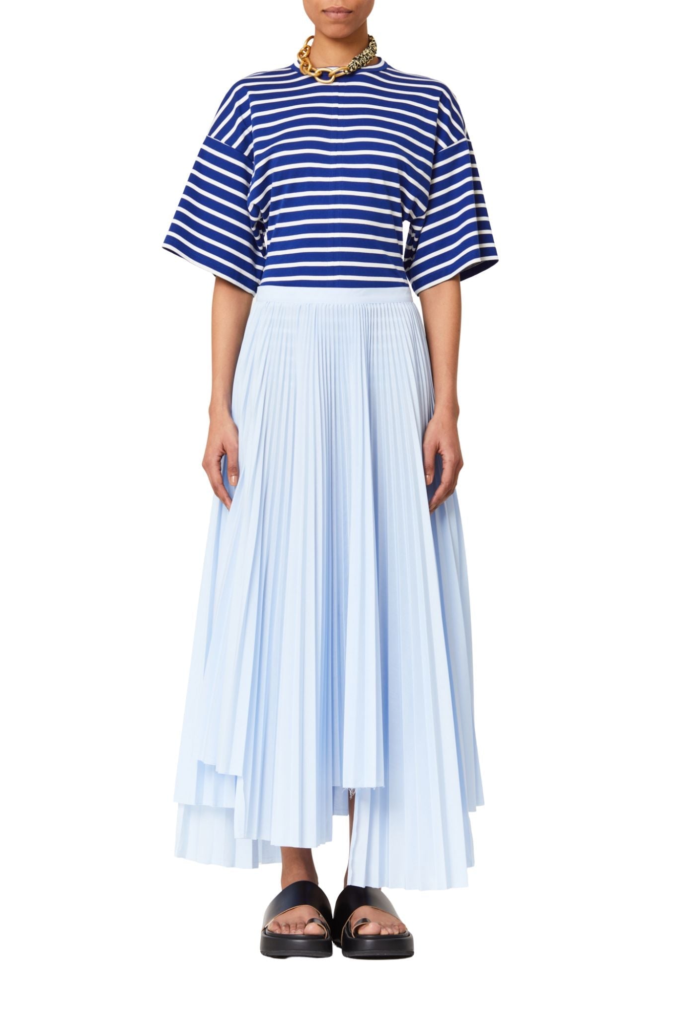 Plan C Pleated Skirt - Vermillion