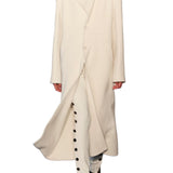 Proenza Schouler Alix Coat in Melton Wool - Vermillion