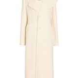 Proenza Schouler Alix Coat in Melton Wool - Vermillion