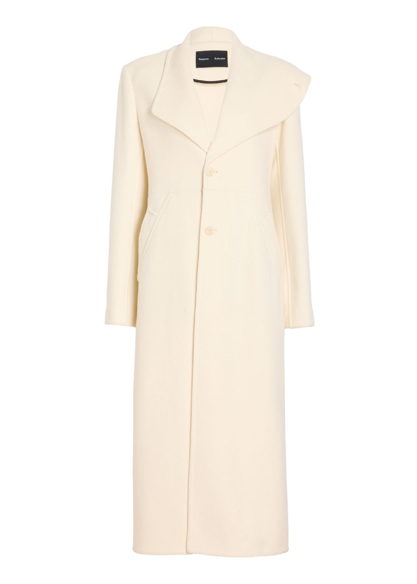 Proenza Schouler Alix Coat in Melton Wool - Vermillion