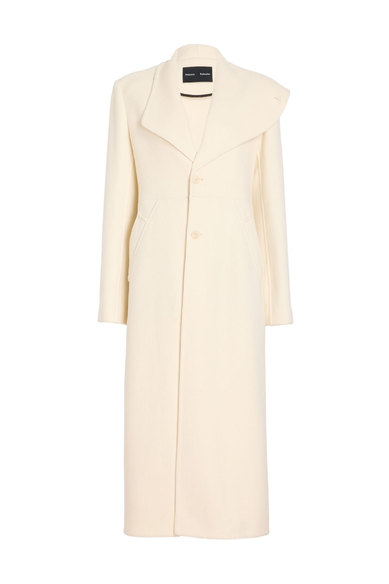 Proenza Schouler Alix Coat in Melton Wool - Vermillion
