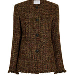 Proenza Schouler Aurelia Jacket in Tweed - Vermillion