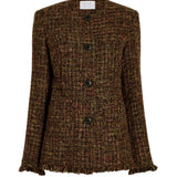 Proenza Schouler Aurelia Jacket in Tweed - Vermillion