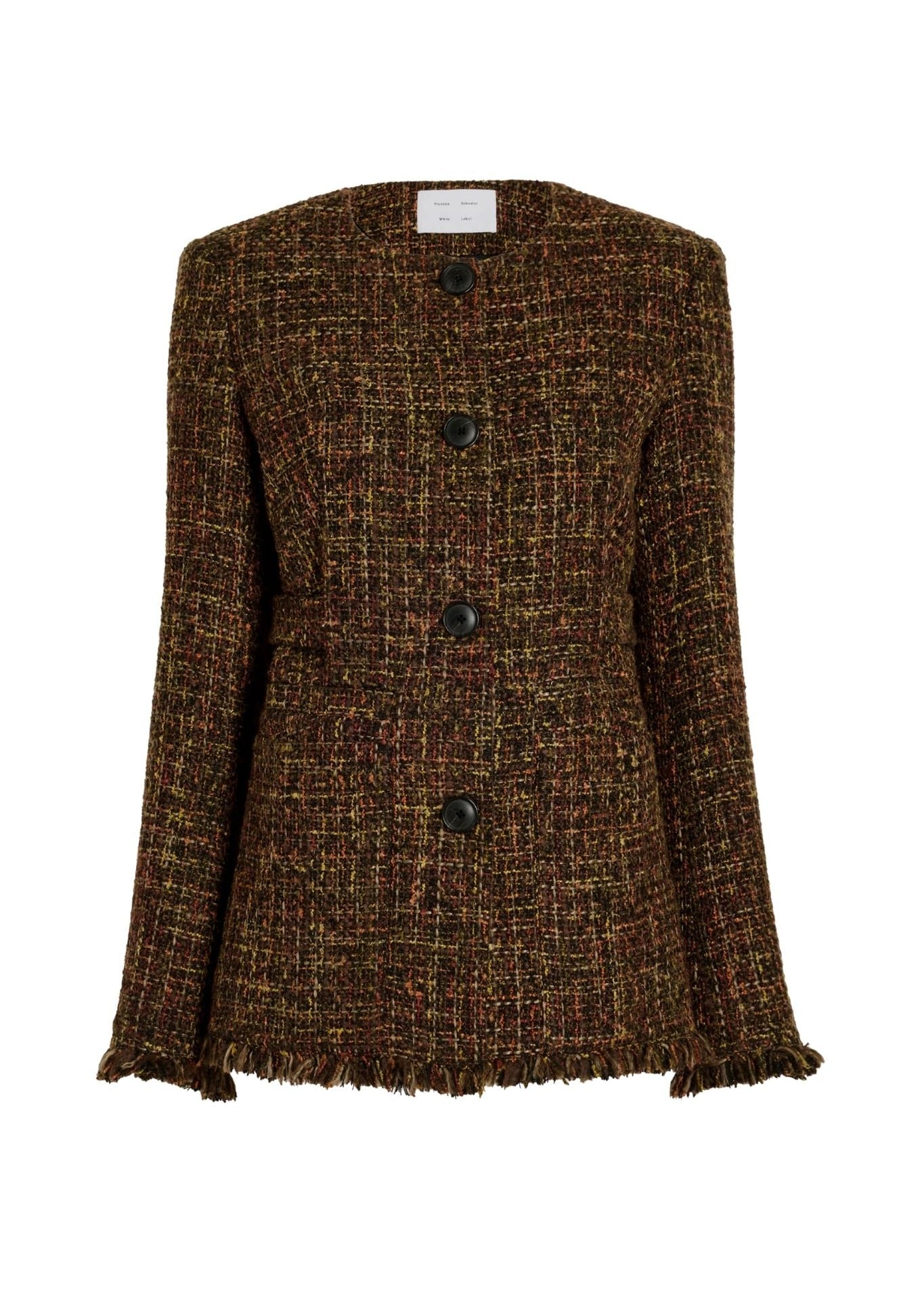 Proenza Schouler Aurelia Jacket in Tweed - Vermillion