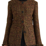 Proenza Schouler Aurelia Jacket in Tweed - Vermillion